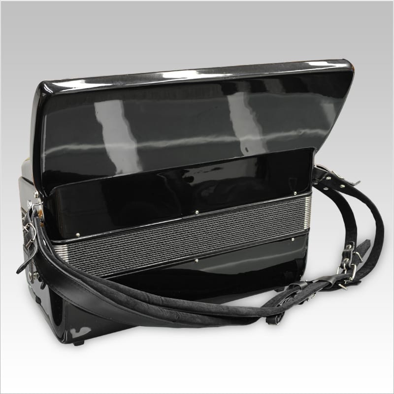 Excalibur German Weltbesten UltraLite 120 Bass Piano Accordion - Black