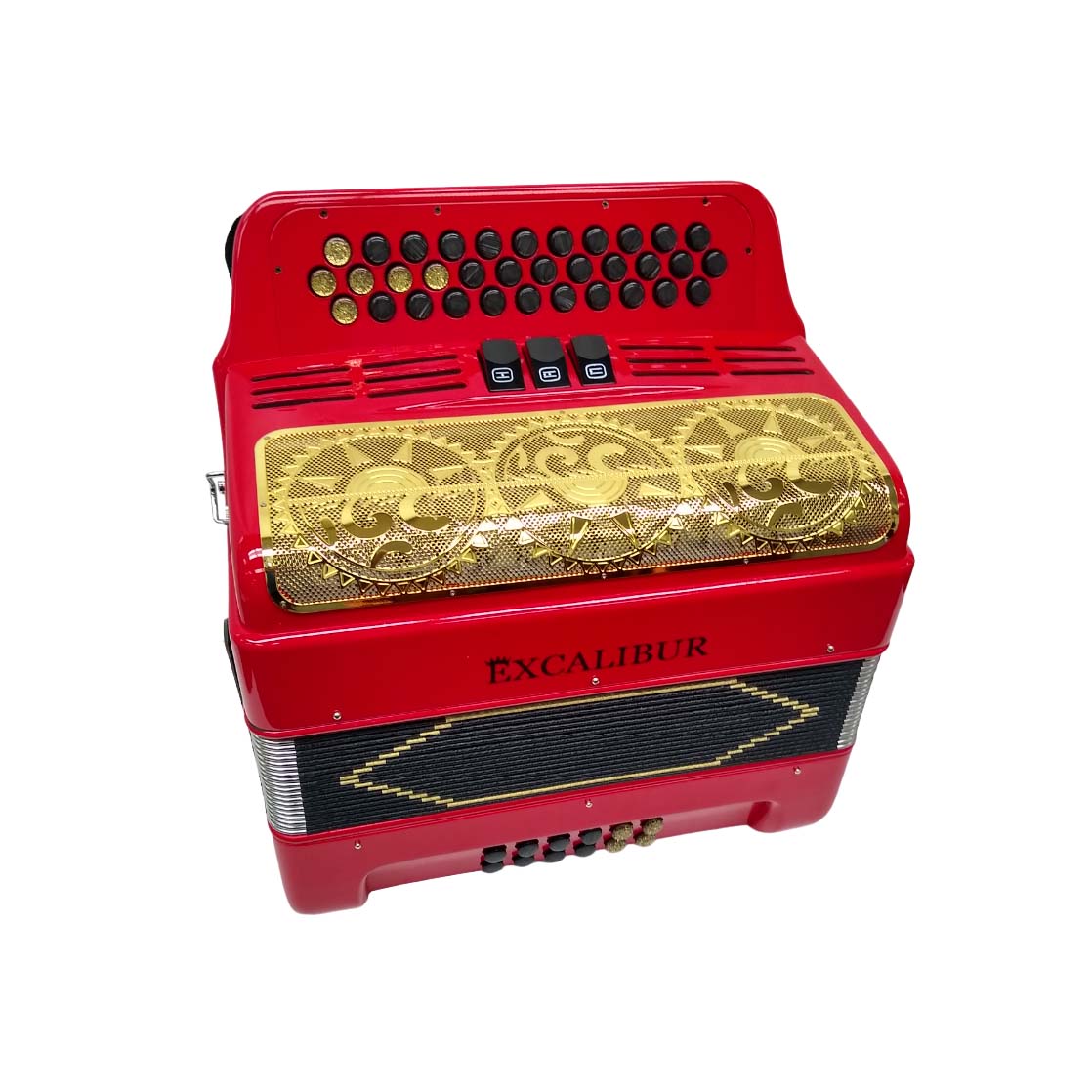 Excalibur Super Classic PSI 34 Key Ferrari Red Polish/gold