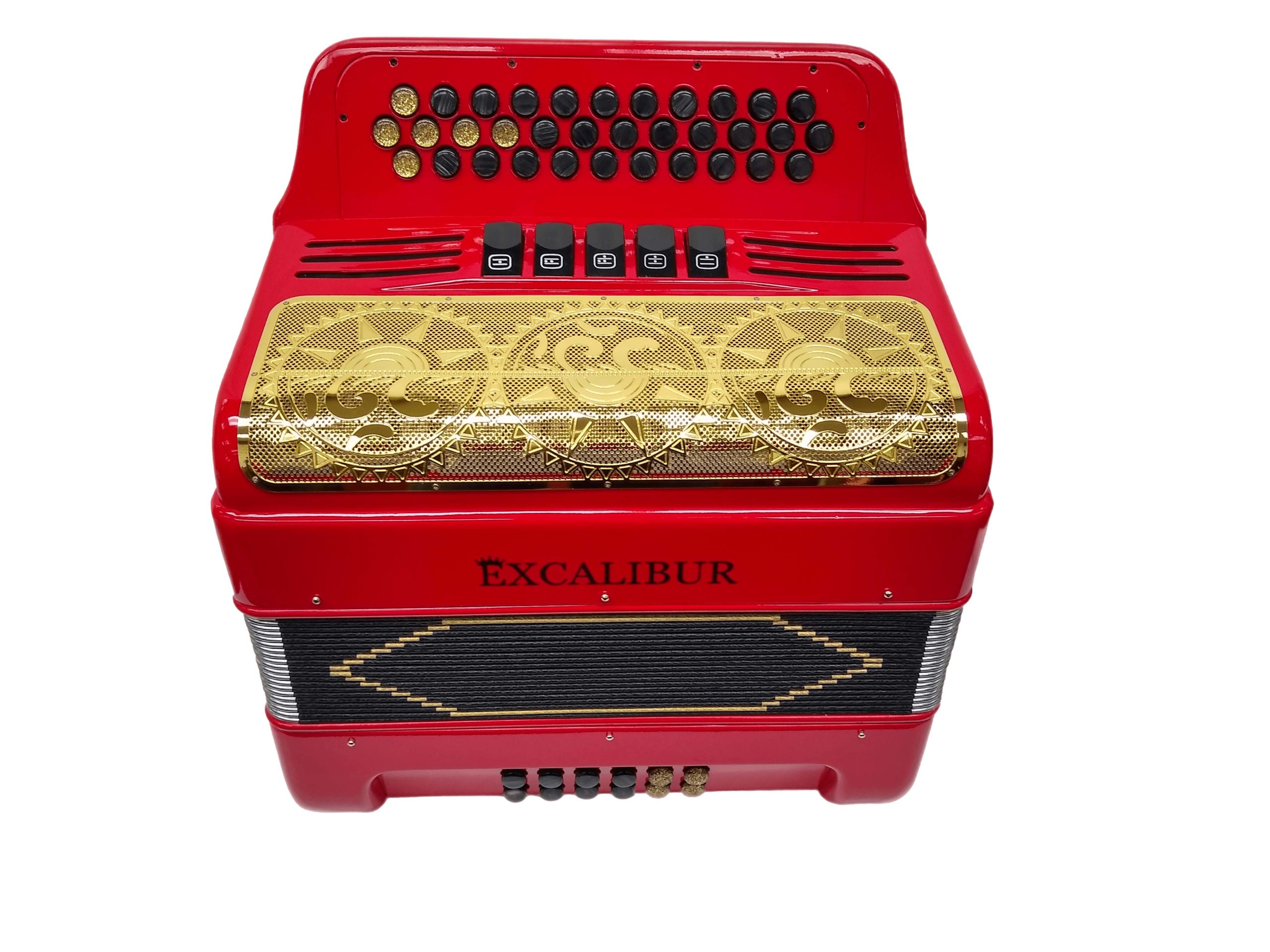 Excalibur Super Classic PSI 34 Key Ferrari Red Polish/Gold 5 Switch