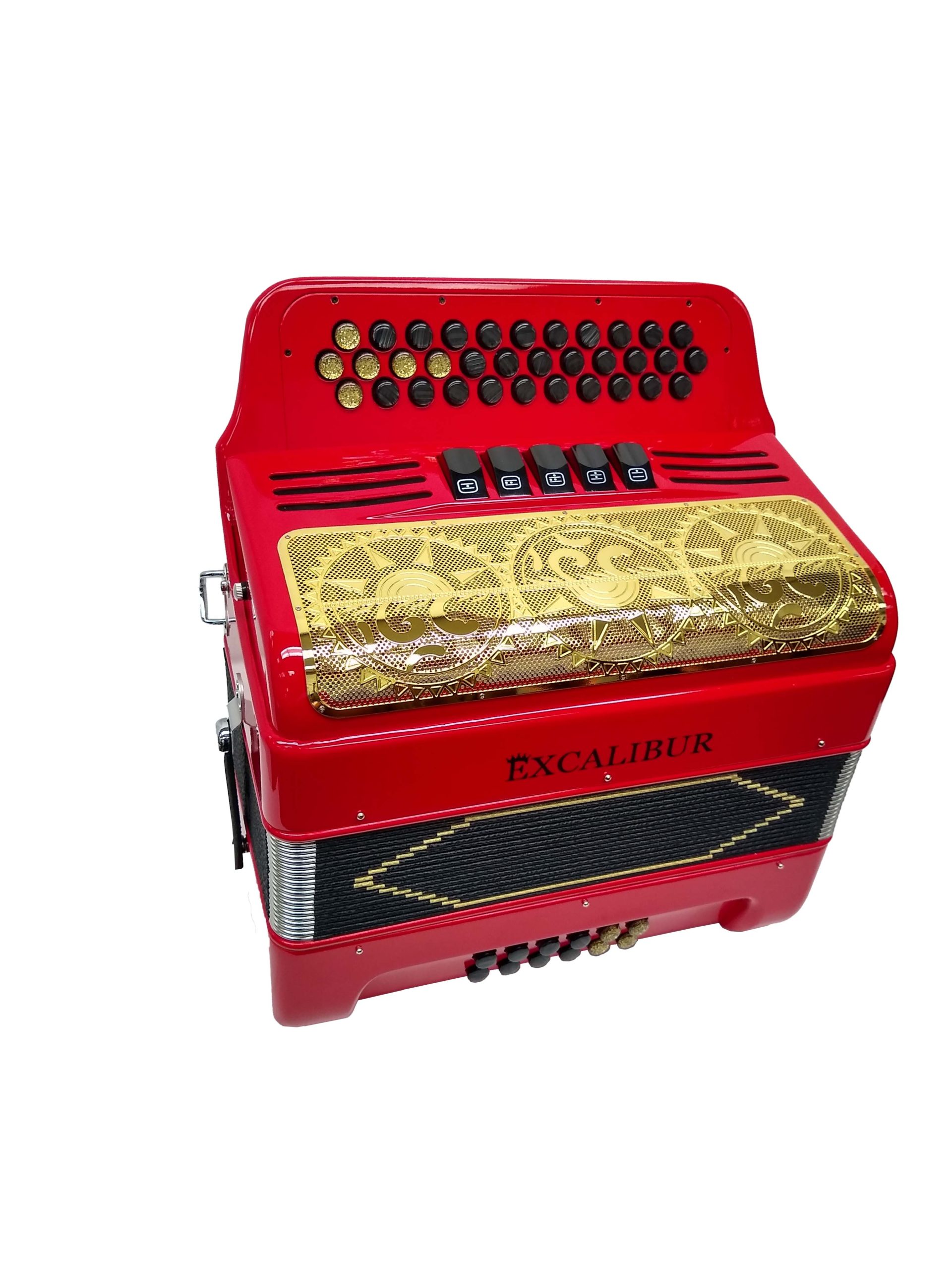 Excalibur Super Classic PSI 34 Key Ferrari Red Polish/Gold 5 Switch