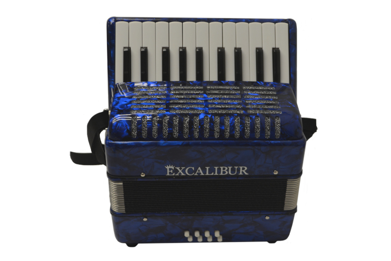 Excalibur Premier 22 Piano Accordion - Dark Blue