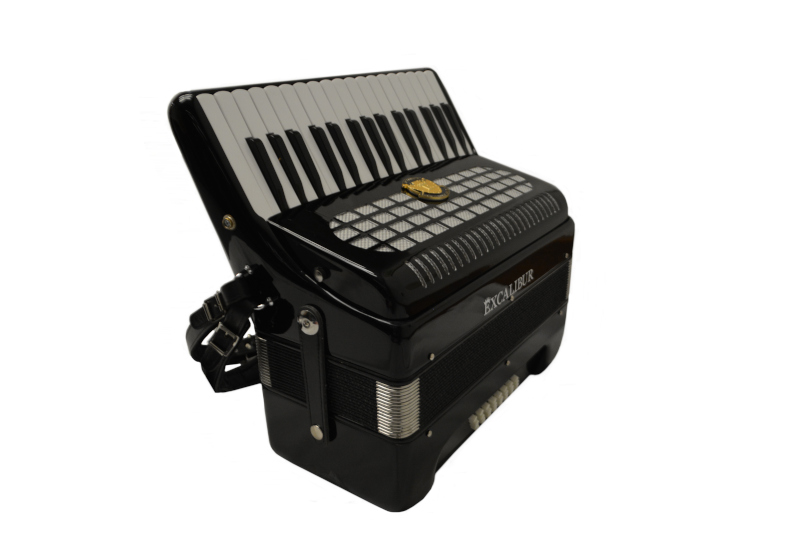 Excalibur Super Classic Ultralight 32 bass Piano Pro Accordion - Black